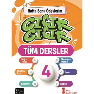 Ata Yayıncılık 4. Sınıf Gıcır Gıcır Hafta Sonu Ödevlerim Tüm Dersler