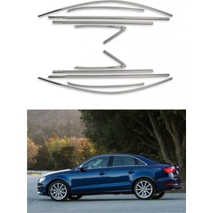 Audi A3 Sedan Krom Cam Çerçevesi 2013-2021