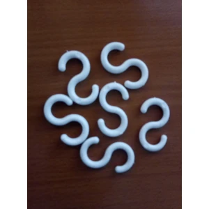 Plastik "s" Kanca 100 Adet Beyaz