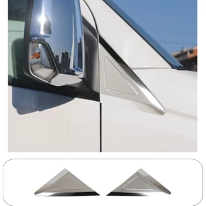 Volkswagen Crafter Uyumlu 2012-2017 Krom Kelebek Cam Nikelajı 2 Parça Paslanmaz Çelik