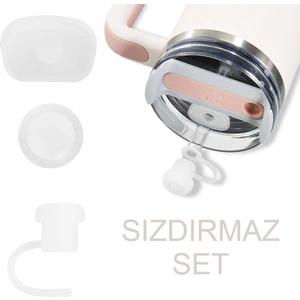 Pipetli Termos Quencher Uyumlu 3 Parça Sızdırmaz Koruyucu Aksesuar Silikon Set