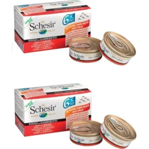 Multipack Ton ve Karidesli Kedi Konserve 6 x 50 gr 2 Li Eko Paket
