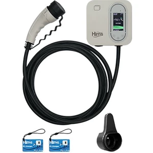 Hcdkb-22 22KW Destekli 5m Kablolu Smart Beyaz Elektrikli Araç Şarj Istasyonu