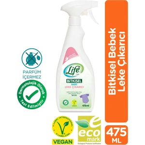 Life by Fakir Bitkisel Bebek Leke Çıkarıcı 475 ml – Vegan, Parfümsüz, Kalıntı Bırakmaz