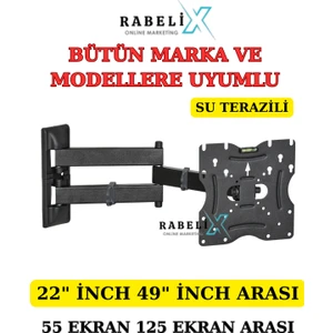 Bütün Marka ve Modellere Uyumlu 22"inch 49"inch-55 Ekran 125 Ekran Arası Uyumlu Askı Aparatı