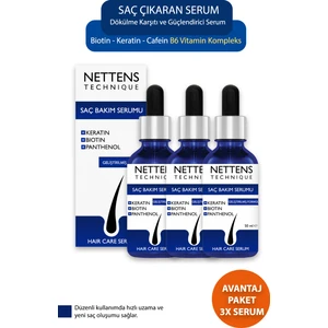 Saç Dökülmesine Karşı Güçlendirici Losyon Hızlı Saç Uzatan Saç Çıkaran Gürleştirici Serum 3 Adet