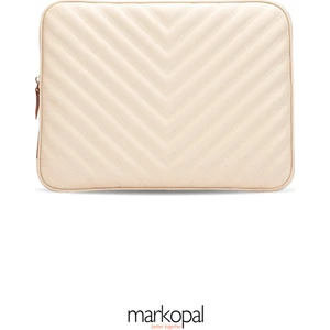 Omuz Askılı Notebook Çanta Tablet Laptop Kılıfı 13"-14" V Model Deri