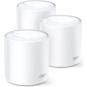 Deco X60 (3-Pack) | Wi-Fi 6 Mesh Sistemi | AX5400 Mbps Hız | Fiber Uyumlu | Çift Bant | Gigabit Port | 150 Cihaz | 650 m² Kapsama | WPA3 | Mobil Uygulama ile Kolay Kurulum