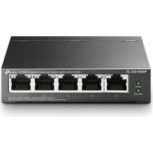 TL-SG1005P, 4 Port PoE Destekli 10/100Mbps Masaüstü 5-Port Gigabit Switch