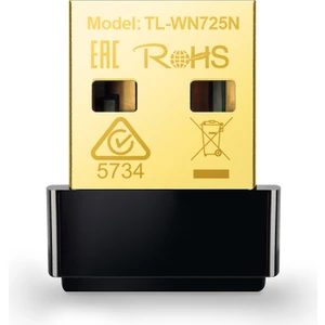 TL-WN725N | Kablosuz N Nano USB Adaptör | 150 Mbps | Mini Tasarım | Gelişmiş Güvenlik | Windows | Mac & Linux Uyumlu