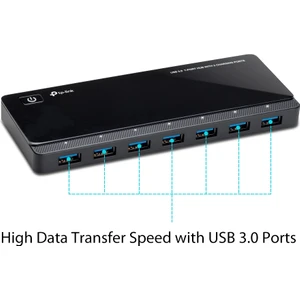 UH720 | USB 3.0 7-Port Hub | 2 x 2.4A Şarj Portu | 5 Gbps Hız | USB 2.0/1.1 Geriye Dönük Uyumluluk | Sürücüsüz Kurulum | Windows | MacOS | Linux Destekli