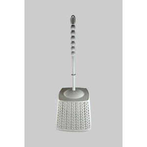 Beyaz Kıl Fırçalı Hijyenik Tuvalet Fırçası Banyo Fırçası