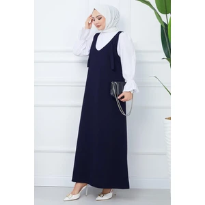 Nehir Örme Jile Elbise Lacivert HM2389