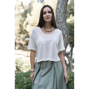 Ripley Yarım Kol Ekru T-Shirt