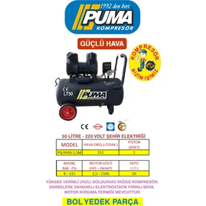 50 Lt Yüksek Verimli Kompresör (Yağsız)