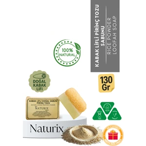 Doğal Kabak Lifli Pirinç Tozu Sabun Cilt Beyazlatıcı  Peeling Etkili Rise Dust Soap