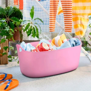 Torkıs Çamaşır Sepeti Pembe 35 Lt