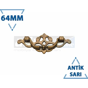 Özlem Kulp 4'lü 64mm Antik Sarı
