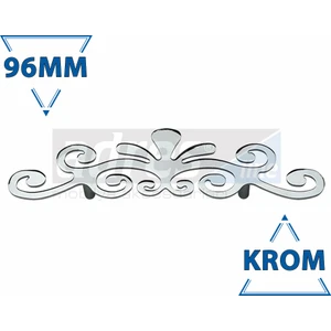 Palmiye Kulp 4'lü 96mm Krom