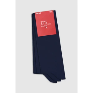 Ds Damat Lacivert 3'lü Çorap Set
