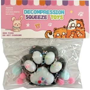 Yapışan Kedi Patisi  Sukuşi Mojmoj Büyük Boy Squishy Aksesaurlı