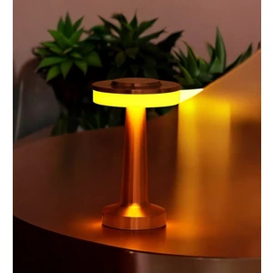 Retro Şarjlı Dekoratif Dokunmatik Metal Masa Lambası 3 Renk Mod Dim Edilebilir