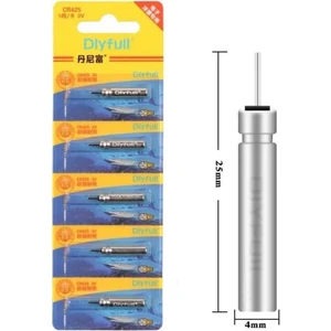 Pilli Fosfor Için Kullan At CR425 3.6V Lityum Pil (Şarj Edilmez) 5 Pcs