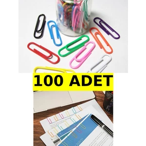 Renkli Ataç 100 Adet Çok Renkli Tasarım ile Çalışma Alanınıza Şıklık Katar