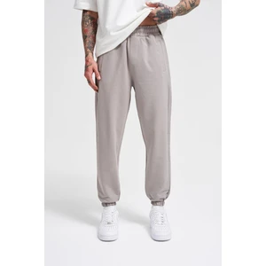 Basic Regular Bel Paça Lastikli 3 Cepli Jogger Eşofman Altı Ice Gri