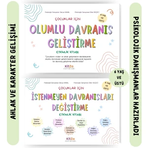 2 Kitap Birlikte Set-Çocuklar Için Olumlu Davranış Geliştirme ve Istenmeyen Davranışları Değiştirme Etkinlik Kitabı