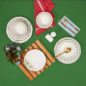 Kitchen Greeny 24 Parça Yemek Takımı - Renkli