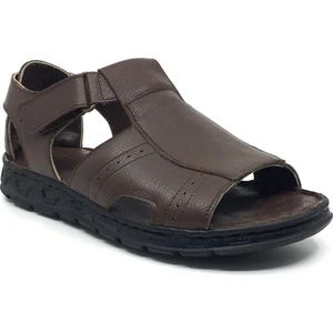 Taşpınar 301 %100 Hakiki Deri Ortopedik Erkek Yazlık Günlük Rahat Terlik Sandalet 40-45