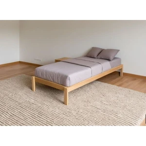 Doğal Masif Ahşap Butik Karyola Naturel Başlıksız 160X200 cm