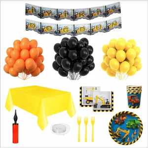 Inşaat Temalı Doğum Günü Seti