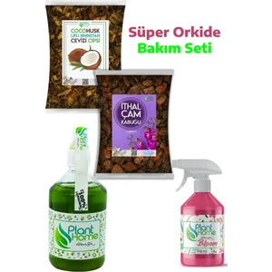 Orkide Toprağı - Orkide Kurtaran Orkide Besini Avantaj Seti (1 Litre Ithal Çam 1 Litre Coco Cips)
