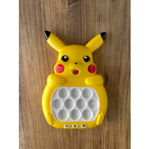 Işıklı Sesli Popit Pilli Eğitici Özel Karakterli Pop It Ekrandan Uzaklaştıran Quick Push Konsol Kontrollü