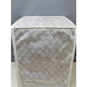 Başak Ev Tekstili Kumaş Dokulu Pvc Kaplı Su Geçirmez Çamaşır Makınesı Kurutma Makınesı Örtüsü