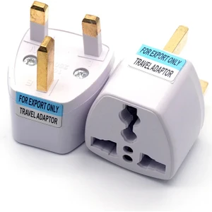 3 Pin Ingiltere Hk Ac Seyahat Güç Fişi Abd/ab/au Ingiltere/hk 3 Pin Soket Dönüştürücü Fiş Adaptörü Seyahat Kullanımı Için