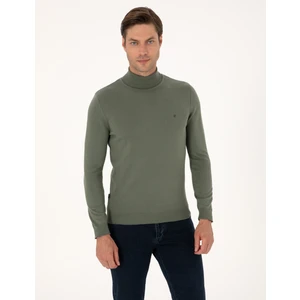 Pierre Cardin Erkek Duman Slim Fit Basic Kazak 50314202-VR210