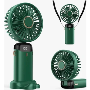 Tatlı Sebep Mini Klima LED Göstergeli Şarjlı El Fanı Vantilatör 5 Kademeli Hız Serinletici Fan