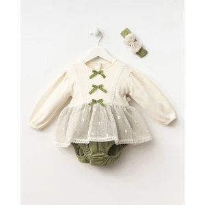 Miniycool 9009 Mnz Marka Olivia Romper Tulum Kız 3-9 Ay Kız