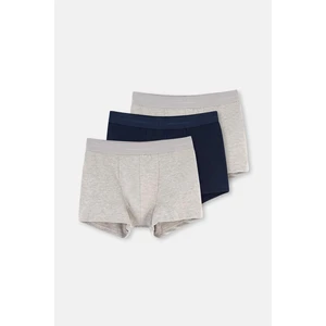 Lacivert Grimelanj Compact Düz 3'lü Boxer