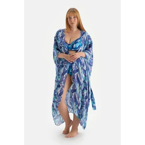 Mavi Kısa Kimono