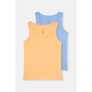 Mavi-Somon 2 Li Kalın Askılı Atlet