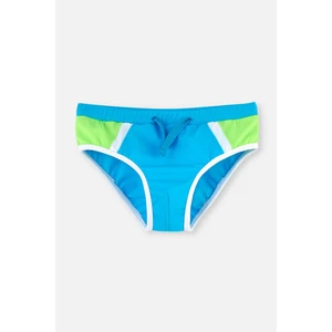 Mavi - Yeşil Parçalı Slip