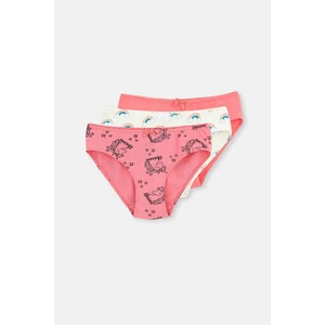 Fuşya - Beyaz 3 Lü Slip