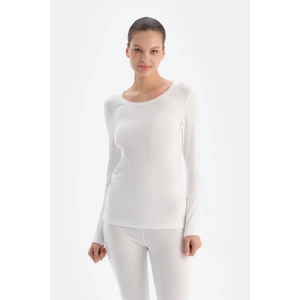 Ekru Kadın Termal Uzun Kollu Üst