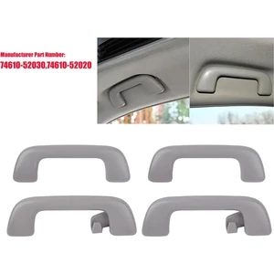 Toyota Corolla Yaris Rav4 74610-52020, 74610-52030 Için 4 Adet Ön ve Arka Iç Tavan Tavan Çekme Kolu (Yurt Dışından)