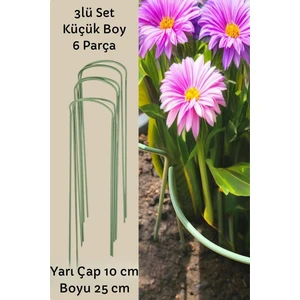 Bitki Destek Kazığı 3lü Set Küçük Boy (6 Adet)