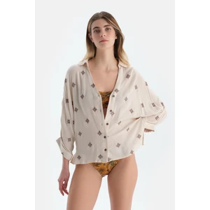 Ekru Uzun Kol Gömlek